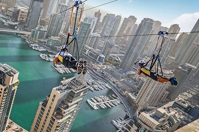 Xline Dubai Marina Zipline Experience With Transfers Option - Photo 1 of 6